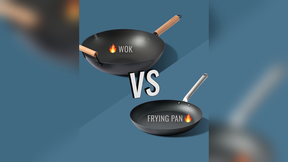Difference between Wok And Frying Pan